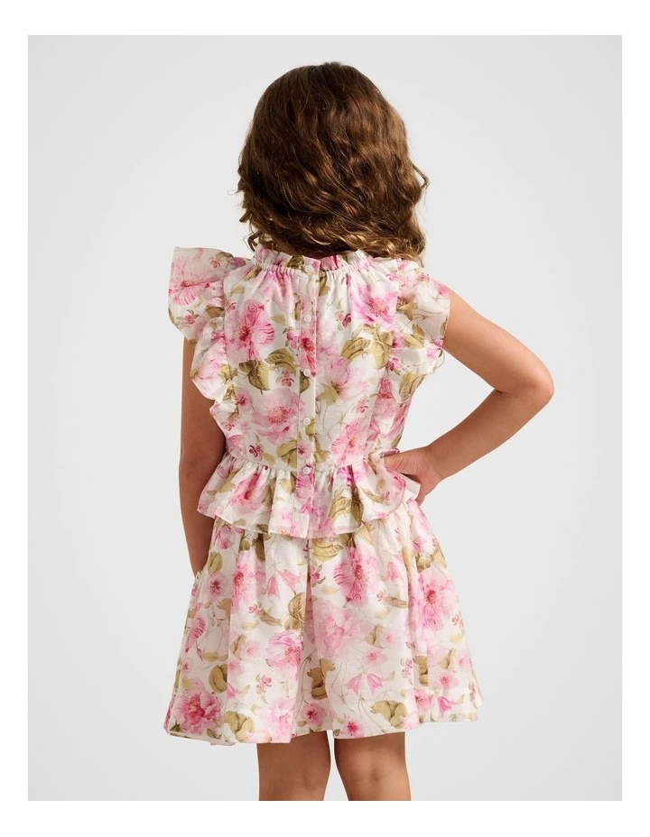 Violetta Girls Peplum Top in Multi image 2