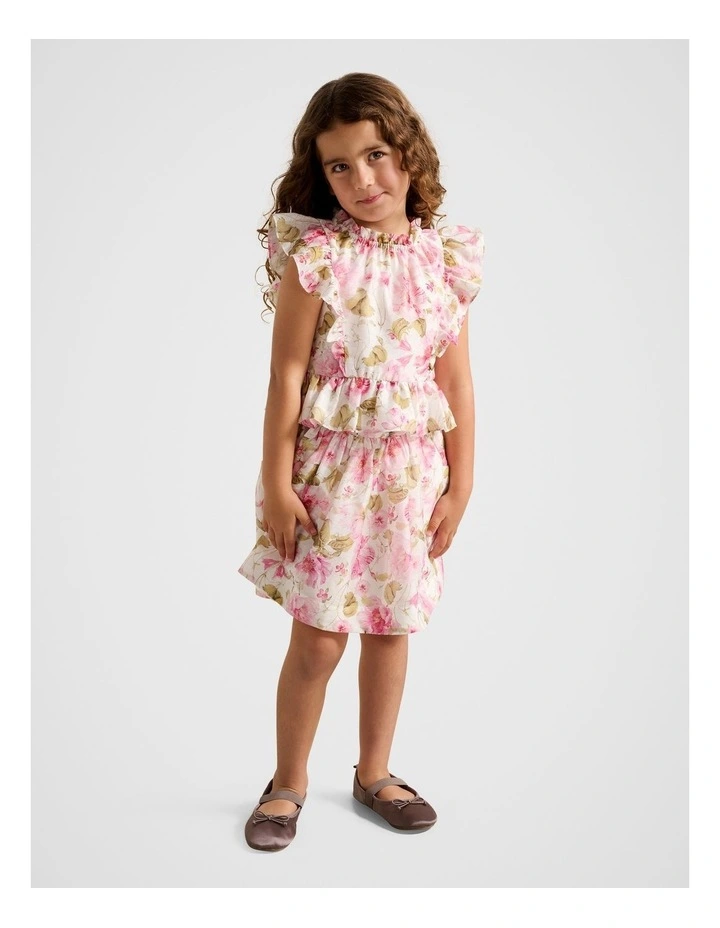 Violetta Girls Peplum Top in Multi image 5