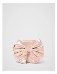 Zoella Metallic Bow Bag in Gold