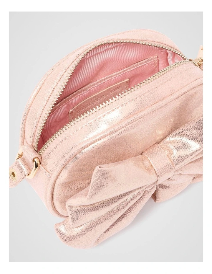 Zoella Metallic Bow Bag in Gold image 4