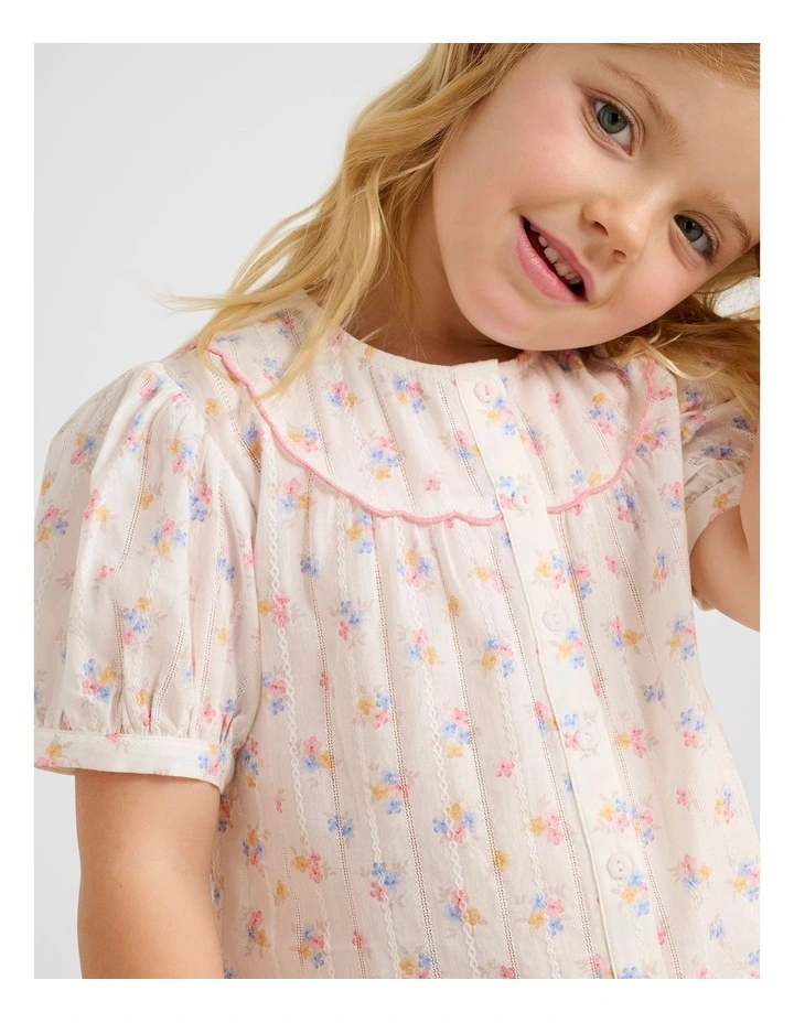 Mary-Kate Girls Print Blouse In Floral image 4