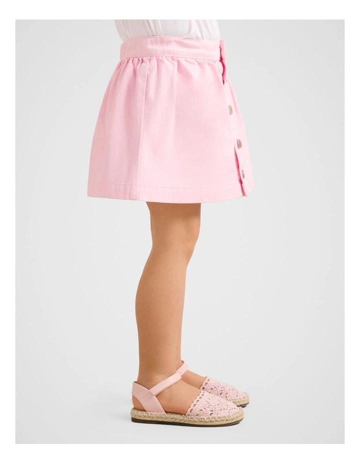 Darcie Girls Button-Down Skirt in Pink image 3