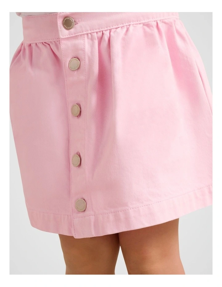 Darcie Girls Button-Down Skirt in Pink image 4