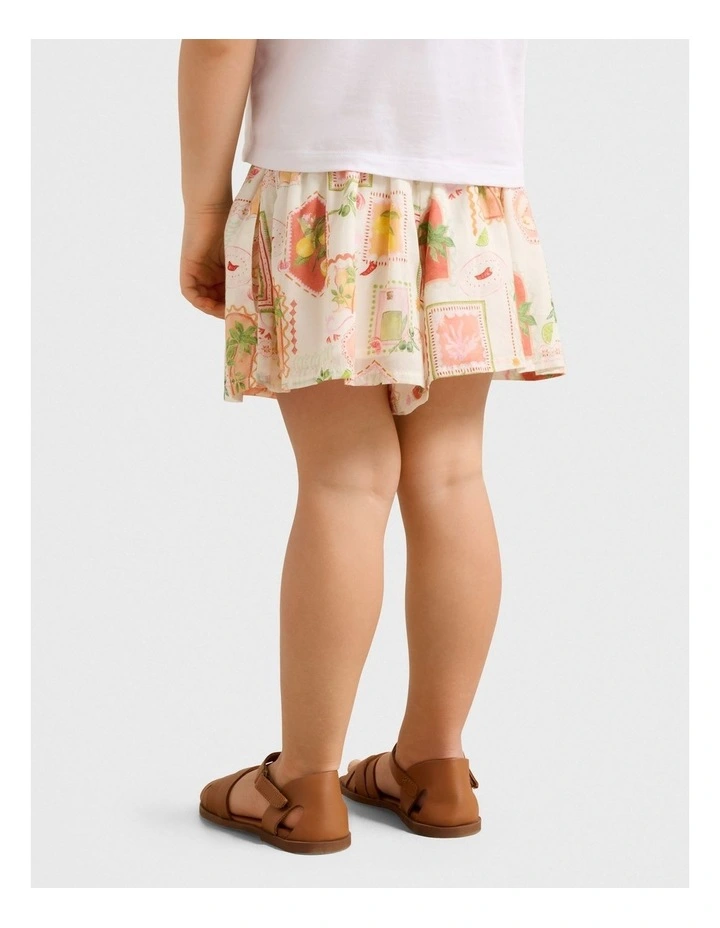 Flora Swing Print Shorts in Multi image 2