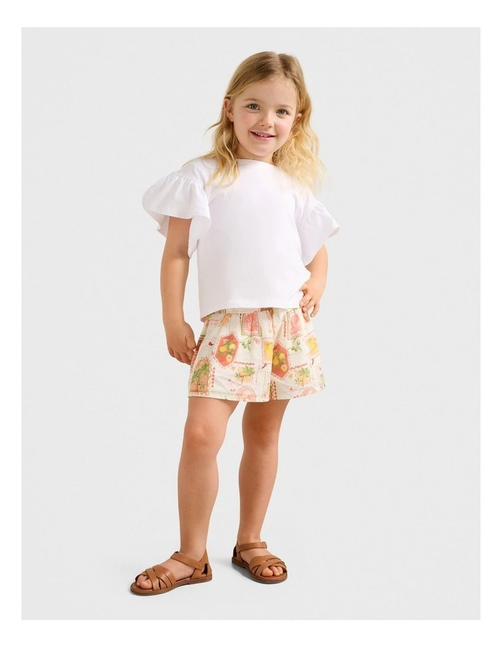 Flora Swing Print Shorts in Multi image 5
