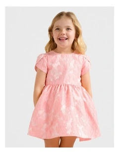 Lowri Tulip Sleeves Dress in Pink