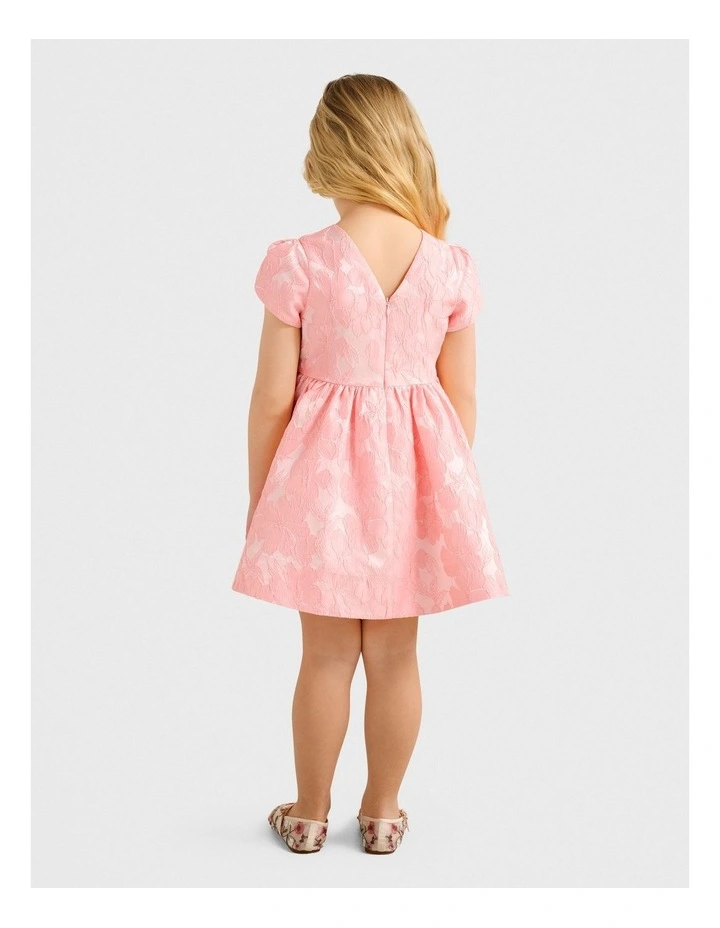 Lowri Tulip Sleeves Dress in Pink image 2