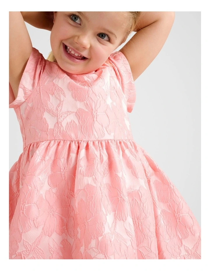 Lowri Tulip Sleeves Dress in Pink image 4