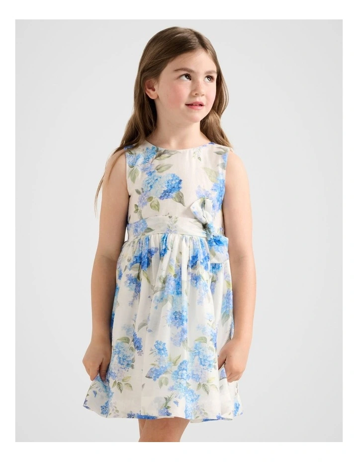 Josie Girls Open Back Mini Dress in Floral image 1