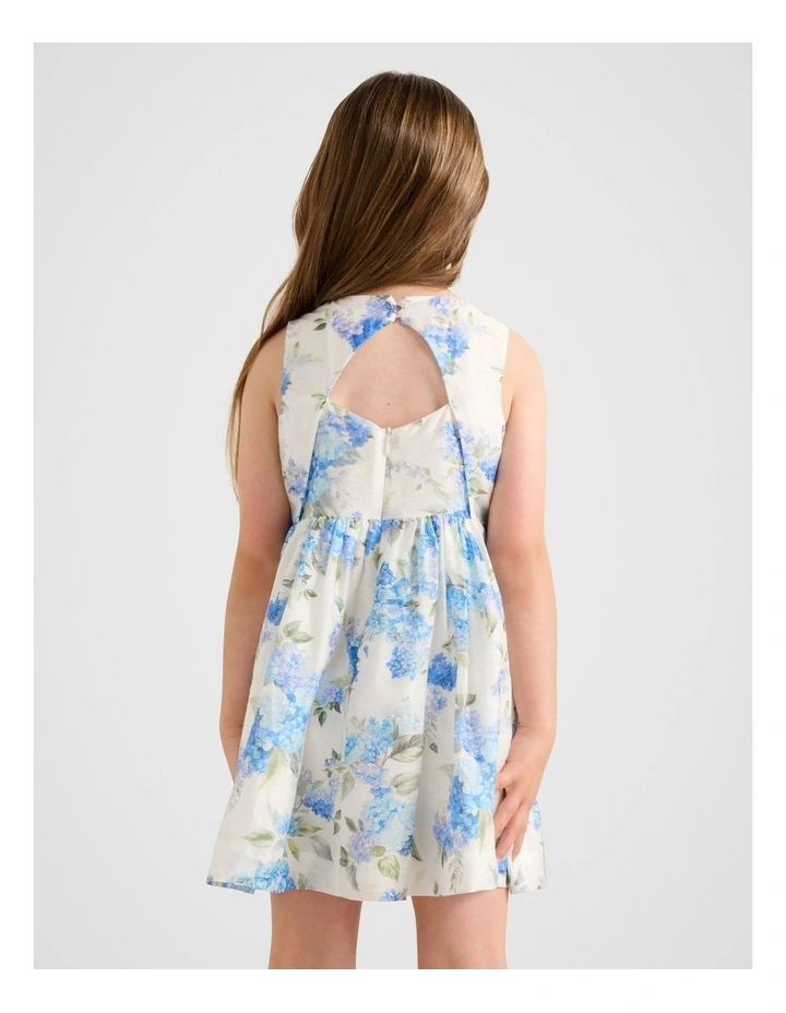 Josie Girls Open Back Mini Dress in Floral image 2