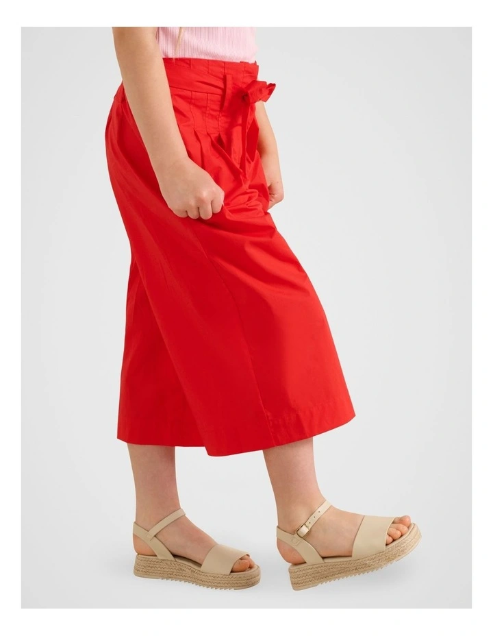 Carly Cropped Pant in Red image 3