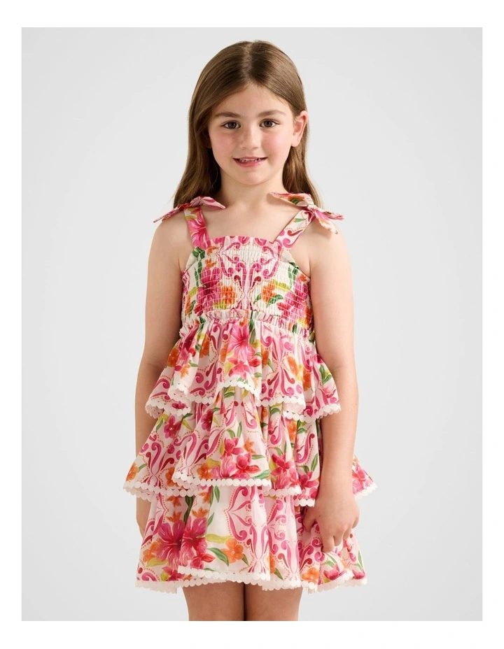 Malia Tiered Dress in Multi image 1