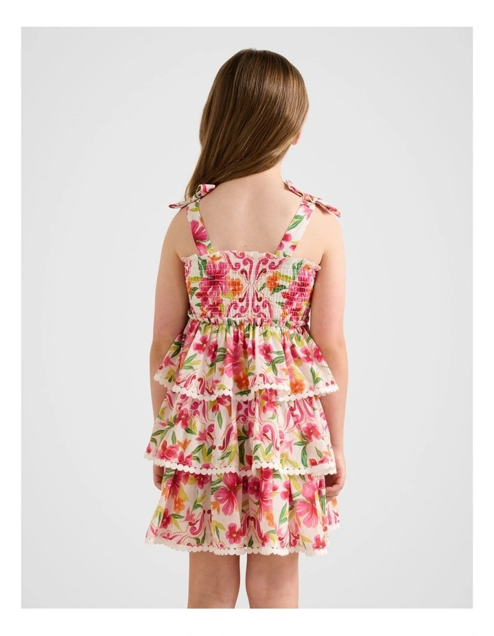 Malia Tiered Dress in Multi image 2