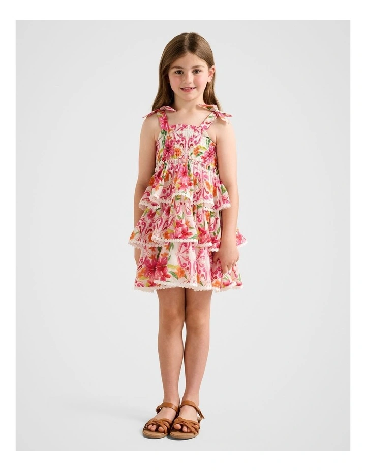 Malia Tiered Dress in Multi image 5