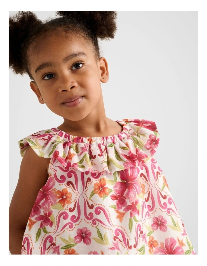 Pia Ruffled Babydoll Top in Pink image 4