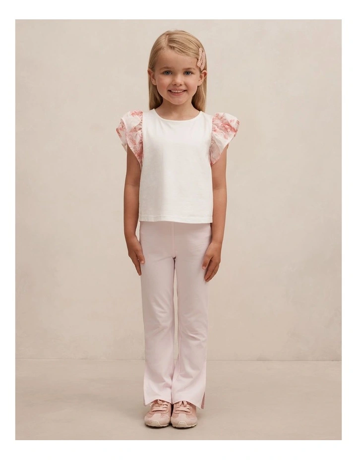 Penelope Flared Leggings in Pink image 5