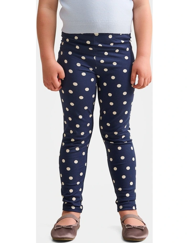 Alina Girls Leggings in Navy image 1