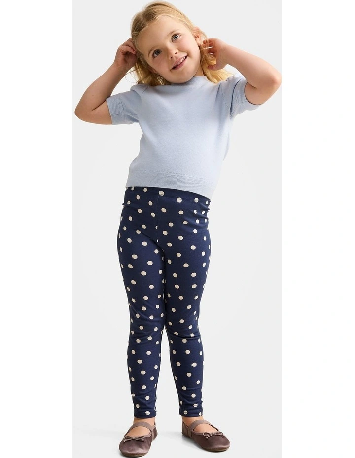 Alina Girls Leggings in Navy image 5