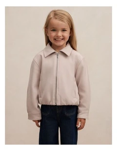 Alexia Top Collared Jacket in Beige