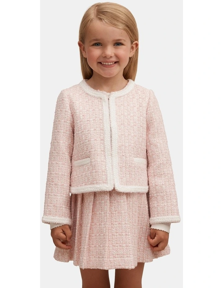 Audrey Tweed Jacket in Pink image 1