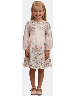 Liliana Long Sleeves Dress in Multi