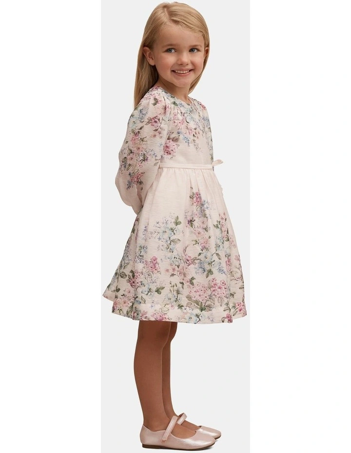 Liliana Long Sleeves Dress in Multi image 3