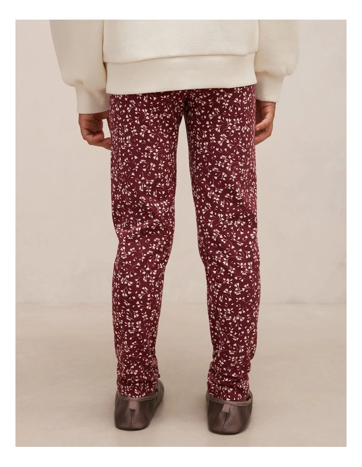 Alina Girls Leggings in Red image 2