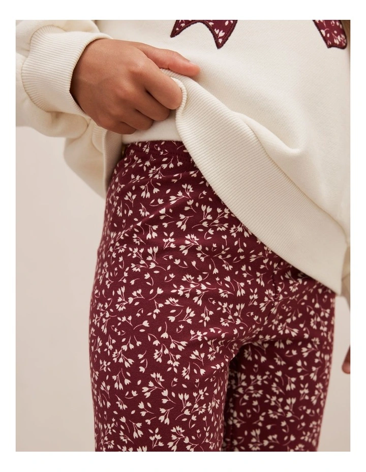 Alina Girls Leggings in Red image 4