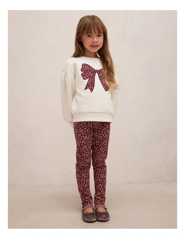 Alina Girls Leggings in Red image 5