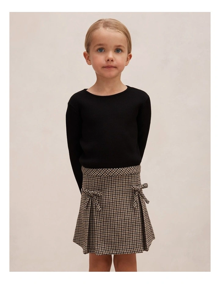 Aisha Girls 2 in 1 Mini Dress in Black image 1