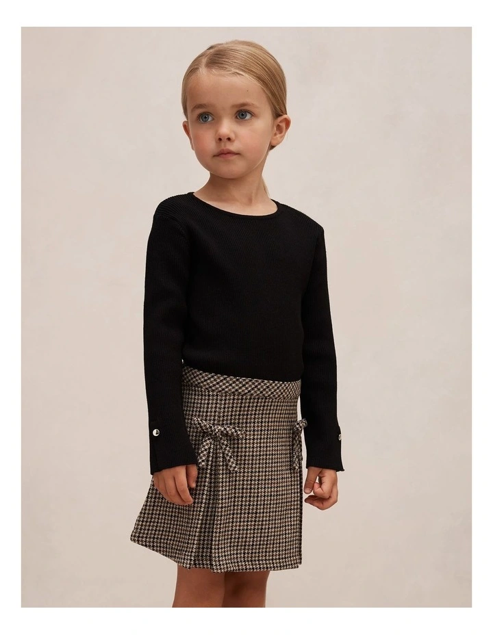 Aisha Girls 2 in 1 Mini Dress in Black image 3