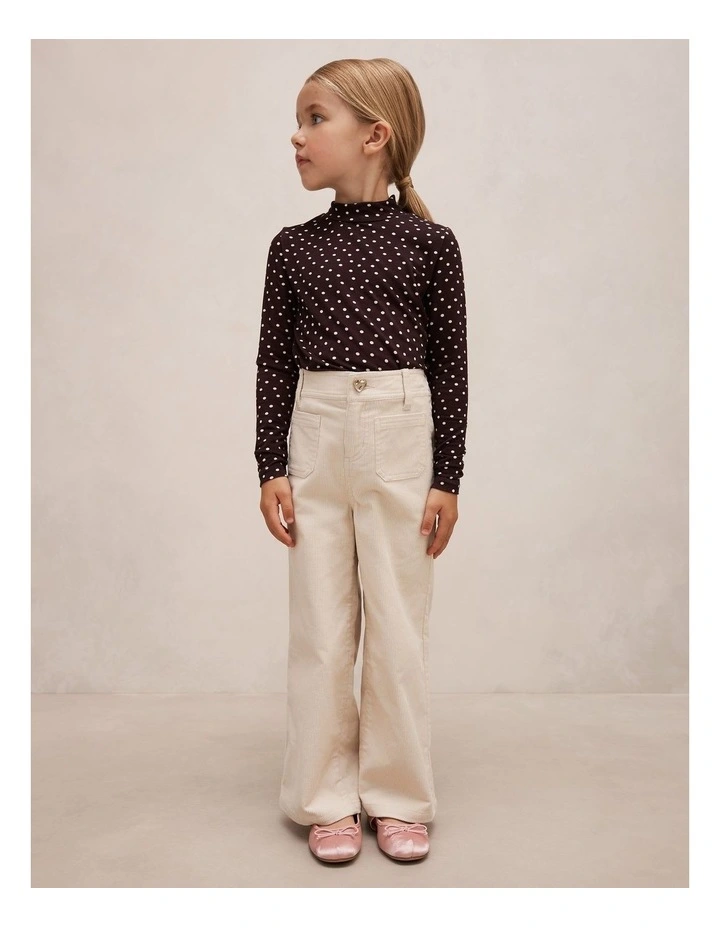 Clara Girls Corduroy Pants in Cream image 5