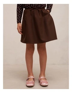 Violet Girls A-Line Skort in Chocolate