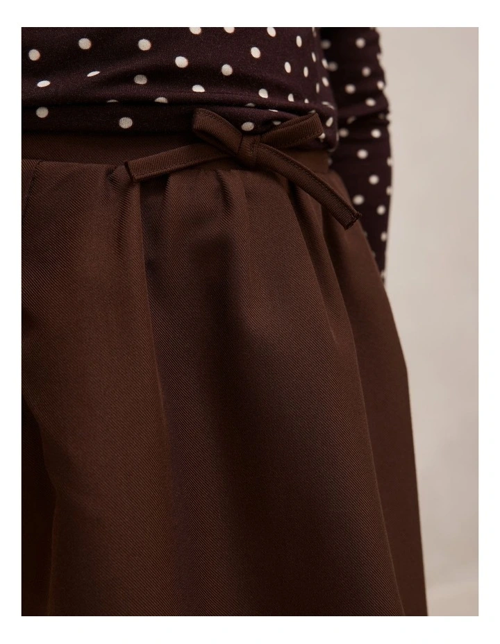 Violet Girls A-Line Skort in Chocolate image 4