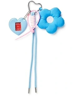 Large Padded Flower Charm in Multi