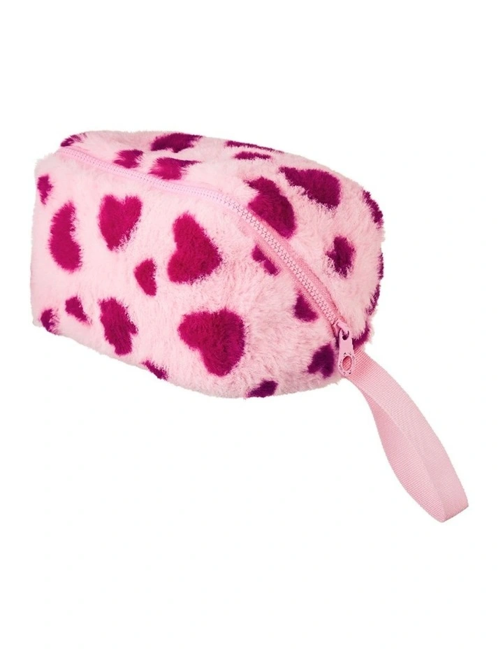 Fluffy Hearts Cosmetic Bag image 2
