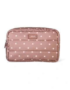 Brown Puffer Dot Cos Bag