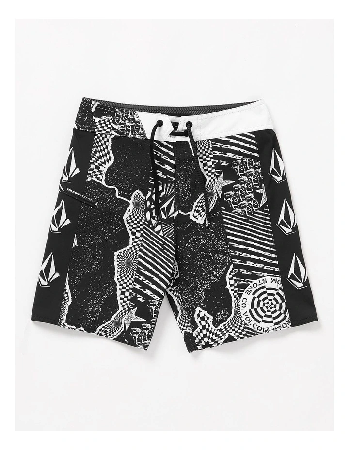 Lido Iconic Shorts in Black and White image 1