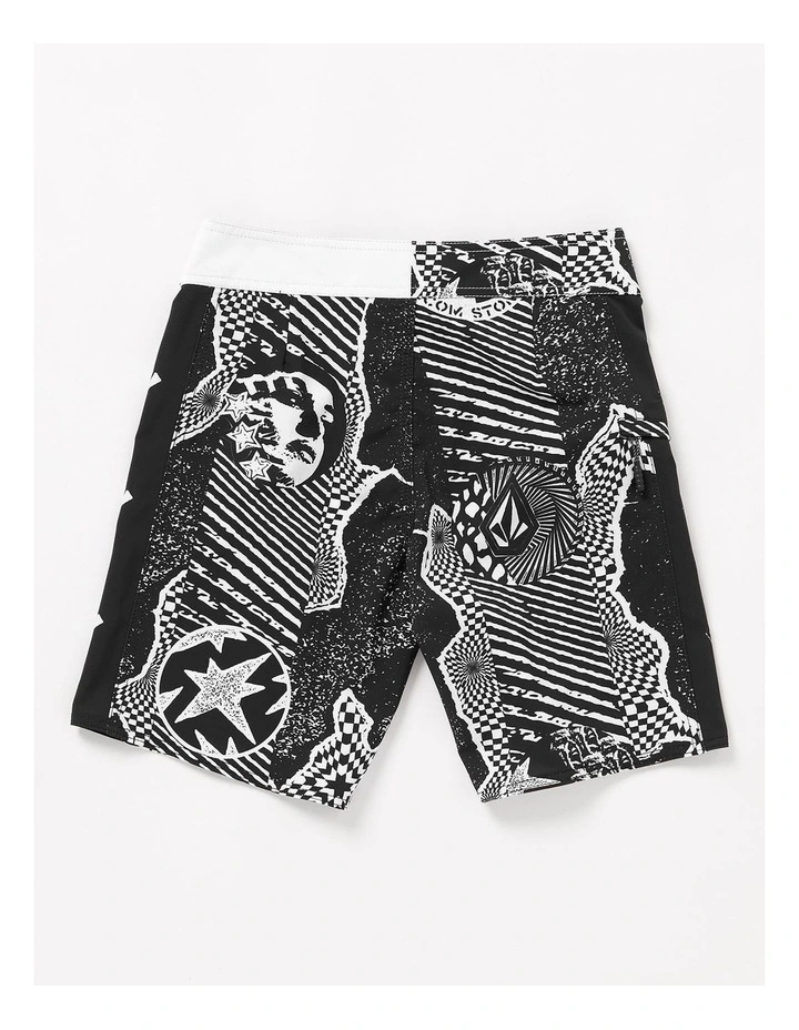 Lido Iconic Shorts in Black and White image 2
