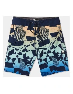 Uproar Mod Boardshorts in Washed Ruby
