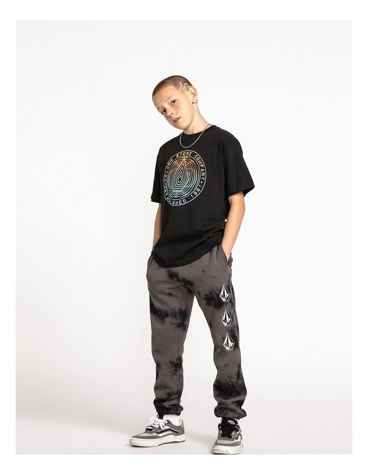 Iconic Stone Plus Fleece Pants in Black image 2