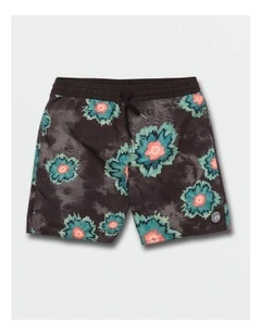Medal Petal Swim Shorts in Black