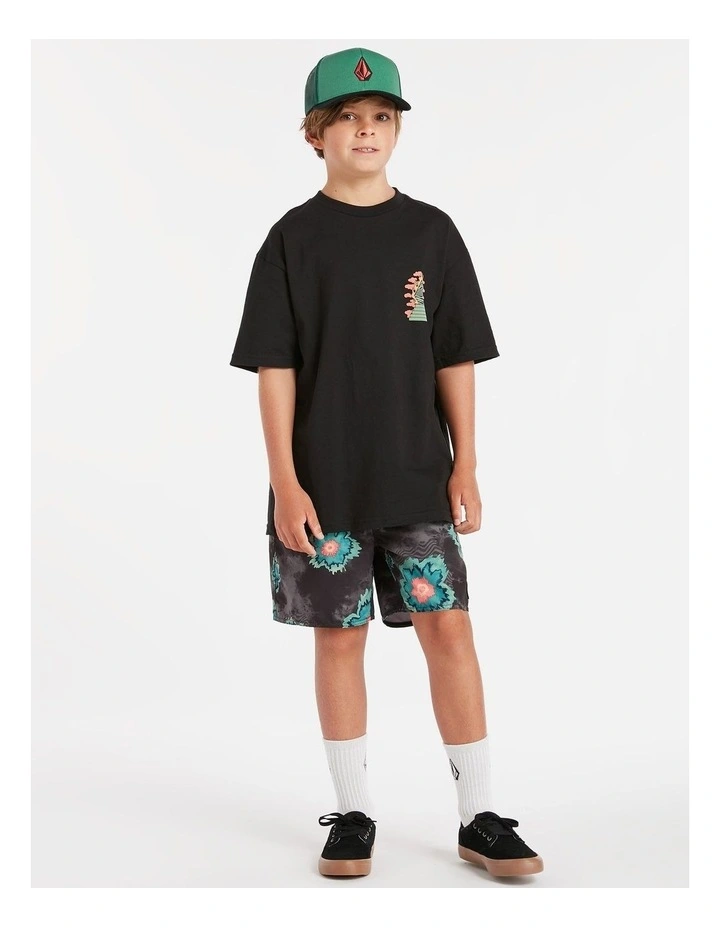 Medal Petal Swim Shorts in Black image 3