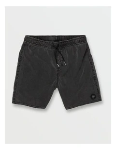 Center 12 Inch Swim Shorts in Black
