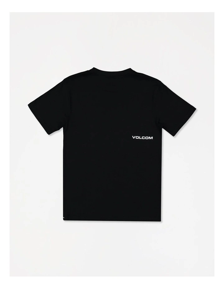 Big Youth Aus Mini Circle Short Sleeve T-Shirt in Black image 2
