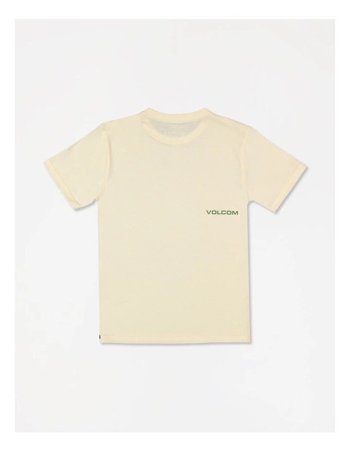 Big Youth Aus Mini Circle Short Sleeve T-Shirt in Sand image 2