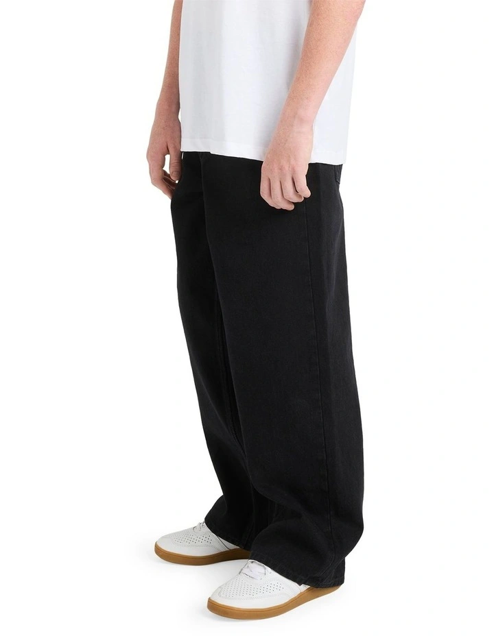 Chillow Denim Jeans in Black image 3