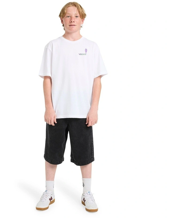 Freazy Loose Denim Shorts Black image 5