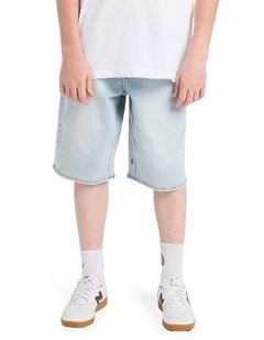 Billow Denim Shorts Blue