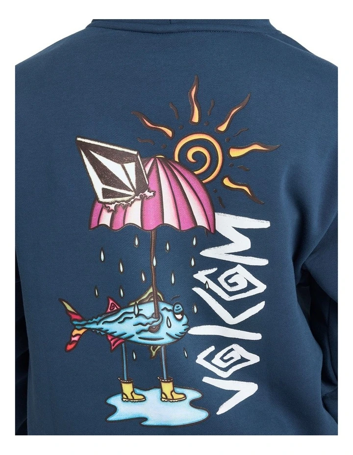 Watanite Pullover Hoodie in Blue image 4
